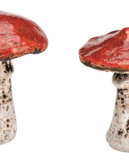 Ceramic forest mushroom