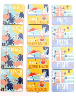 SOUTH BEACH 4 Cup Coasters Set