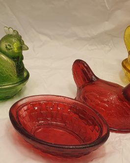 Rooster model glass box