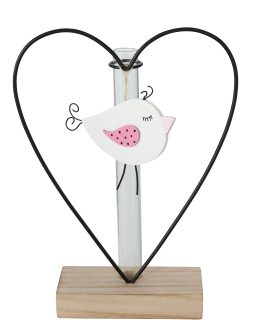 Metal heart on a stand