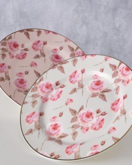 Rose model porcelain plate