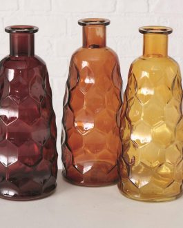 בקבוק זכוכית דקורטיבי דגם בורגונדי
